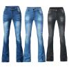 women's skinny elastic tassel flared pants 123 