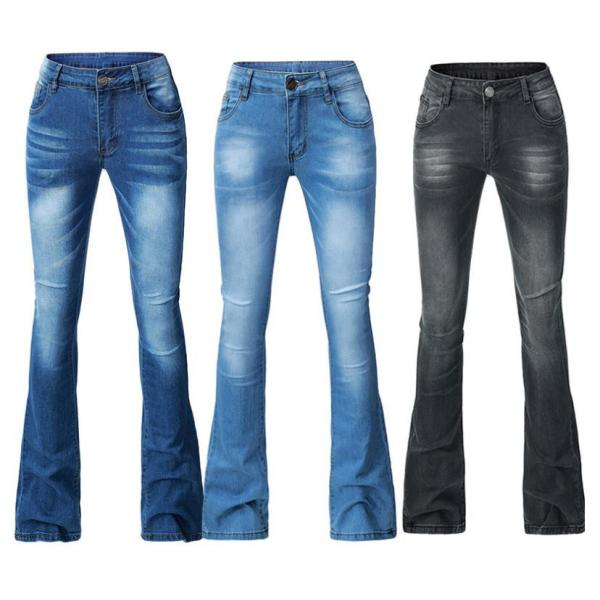 women's skinny elastic tassel flared pants 123 