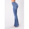 women's slim high waist hip denim flared pants 38