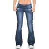 women's slim ripped jeans flared trousers 91