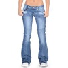 women's slim ripped jeans flared trousers 91