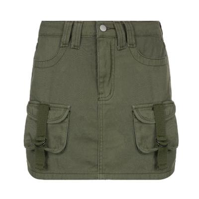 women's solid color low waist slim package hip skirt 120
