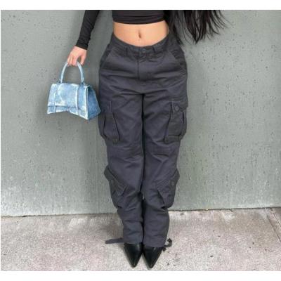 Women's Street Style American Multi-Pocket Casual Workwear Jeans 20