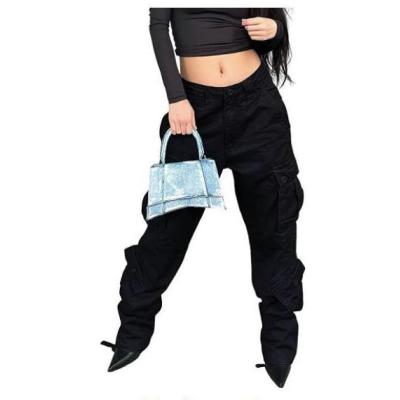 Women's Street Style American Multi-Pocket Casual Workwear Jeans 20