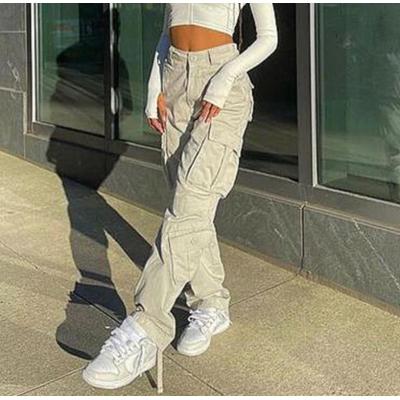 Women's Street Style American Multi-Pocket Casual Workwear Jeans 20